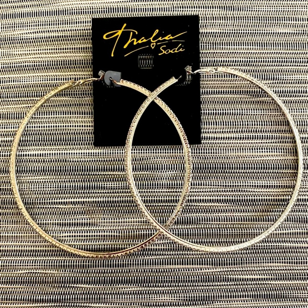 Large hoop earrings